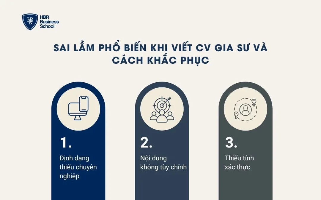 CV gia sư thường mắc lỗi trình bày và cách sửa