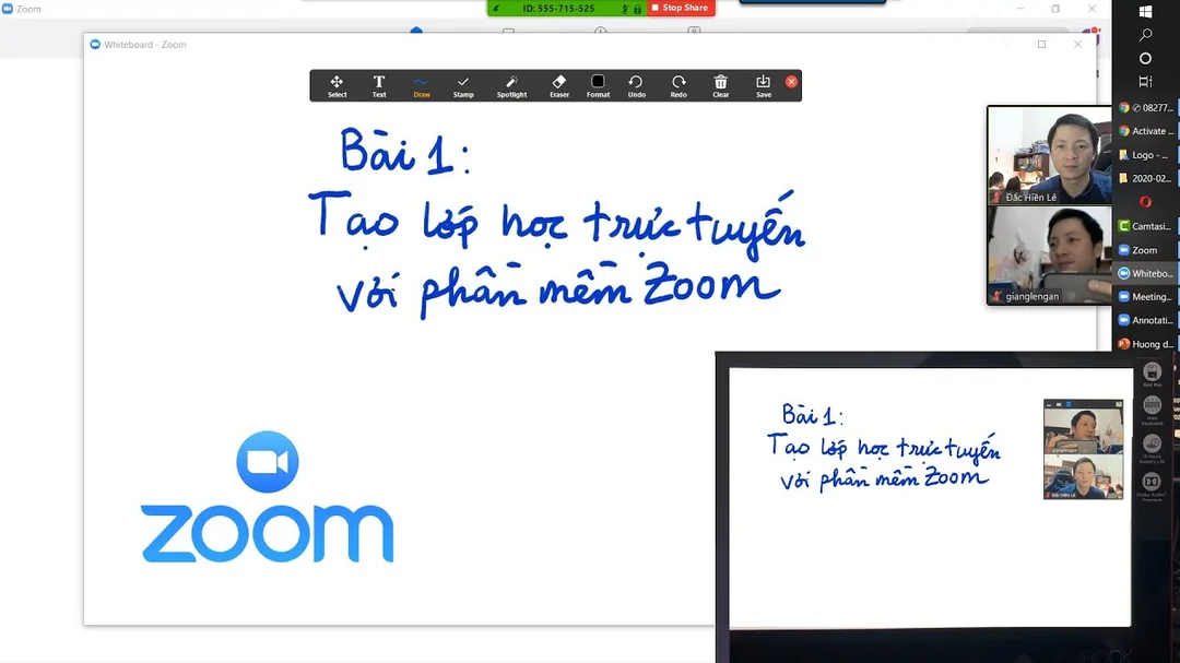 Hướng dẫn sử dụng Zoom Giảng dạy và Học tập trực tuyến
