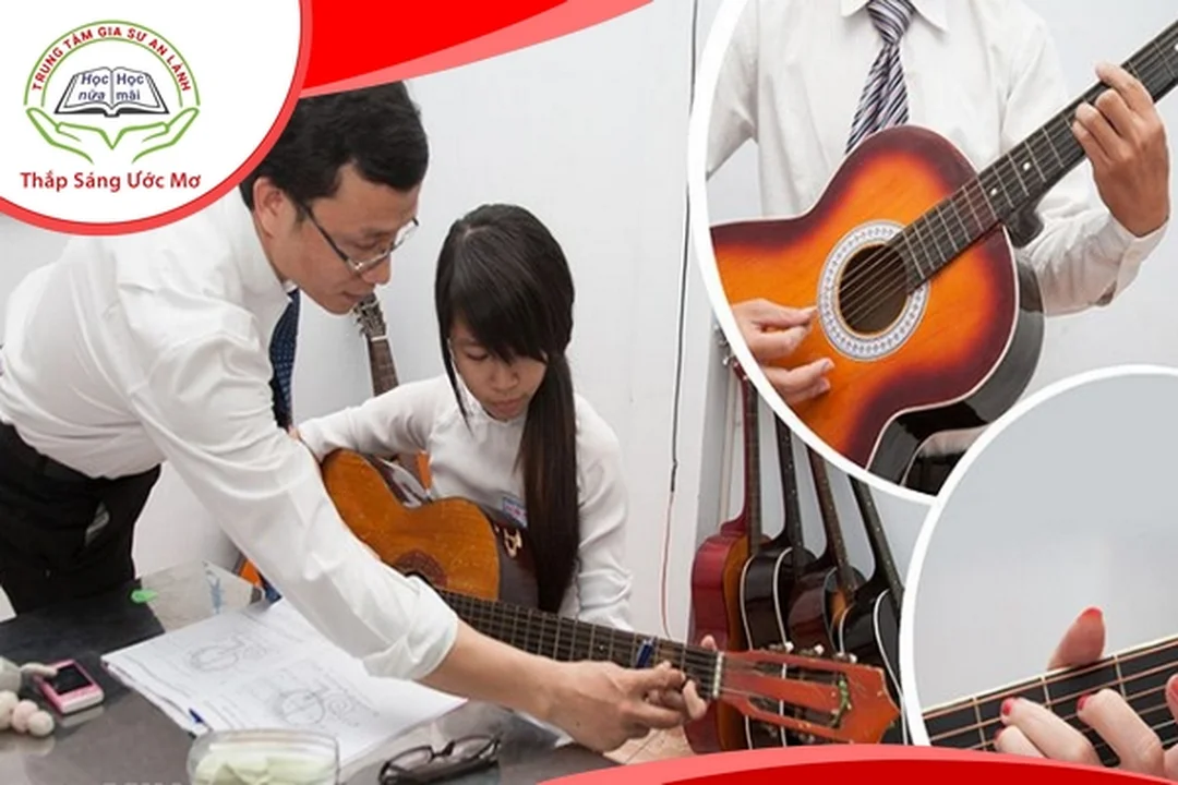 gia sư dạy đàn guitar kèm riêng học viên mới bắt đầu