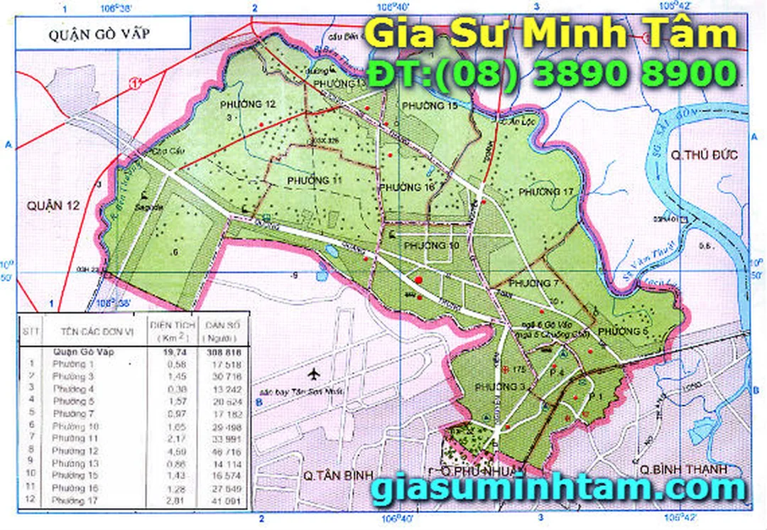 gia sư gò vấp theo khu vực phường mới