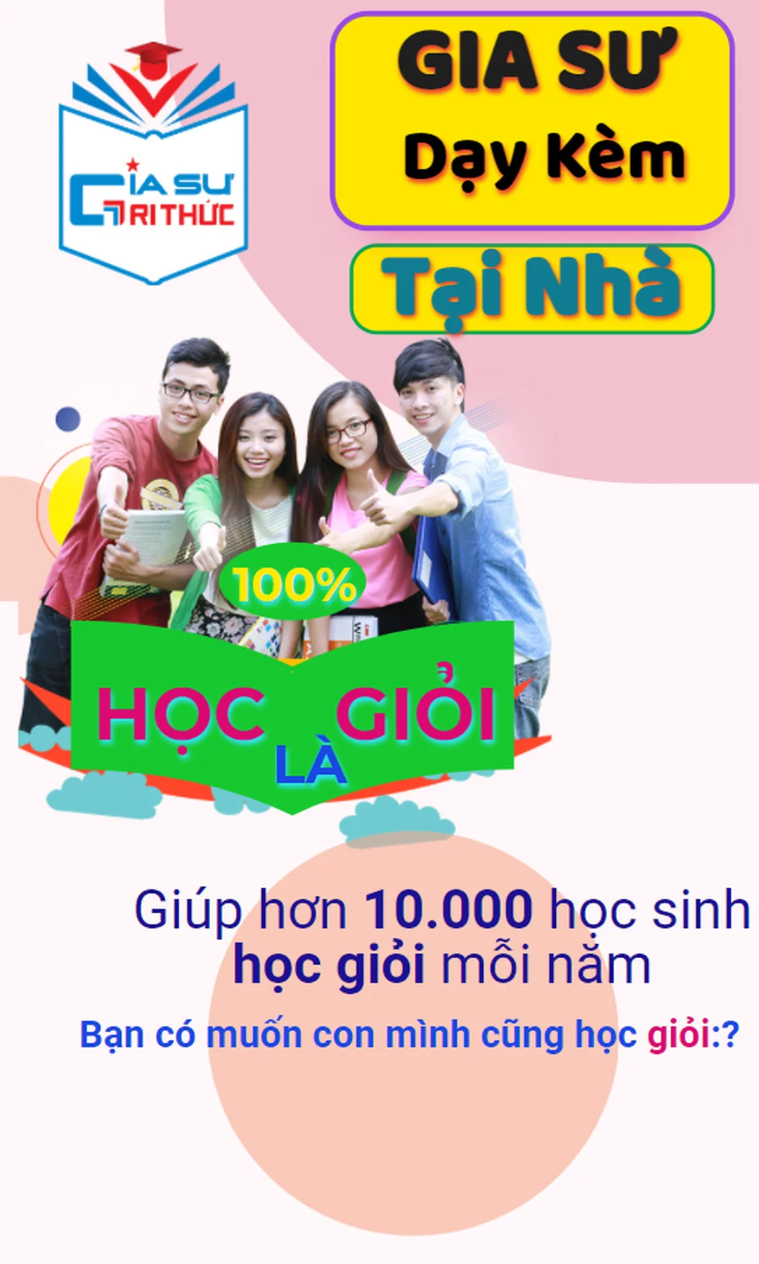 gia sư ông mặt trời phù hợp với học sinh và người đi làm