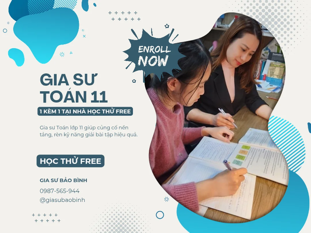 gia sư Toán lớp 11 hướng dẫn lượng giác và hình học không gian