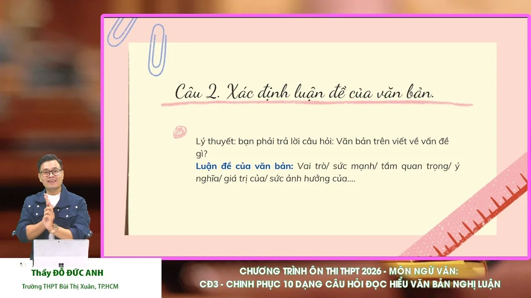 Video hướng dẫn ôn thi THPT 2026 môn Ngữ văn